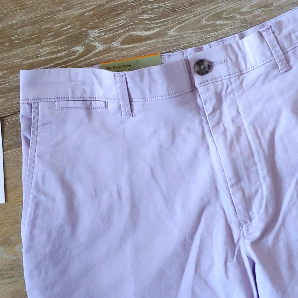 NWT Goodfellow & Co Men's Every Wear Flat Front Shorts Purple Size 32